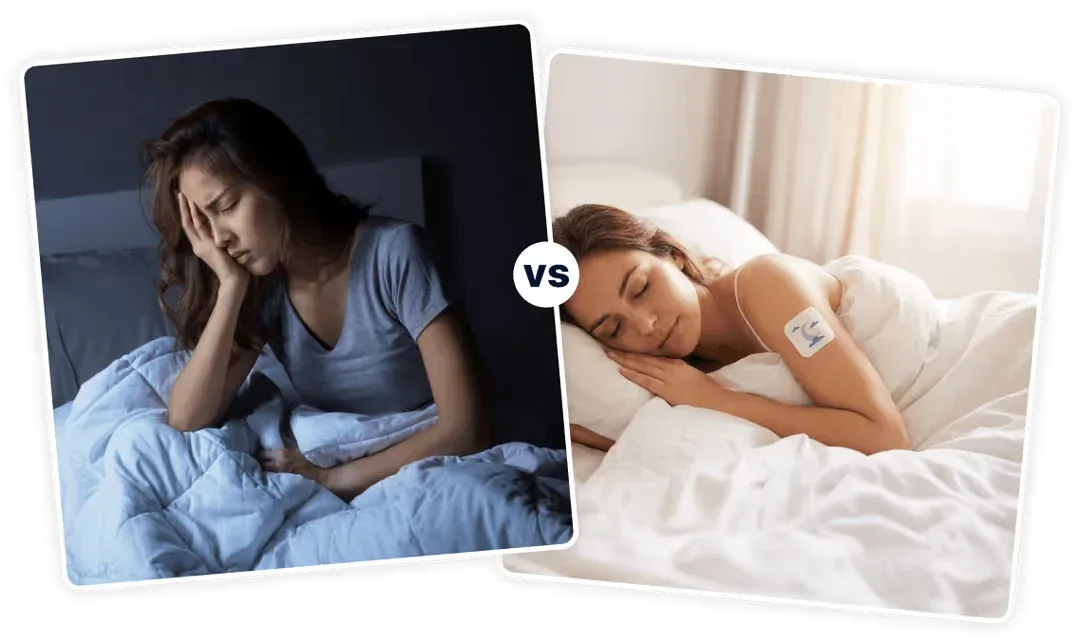 Lunavelle Sleep Patches as part of a relaxing nighttime routine