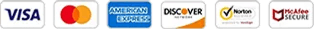 Accepted payment cards