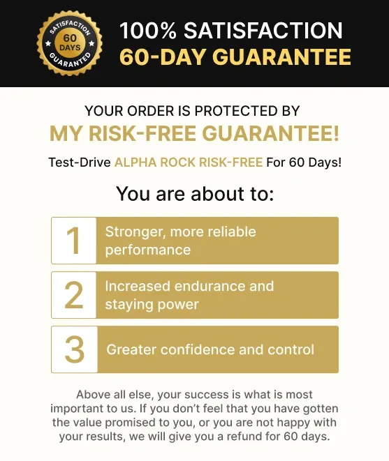 AlphaRock guarantee information